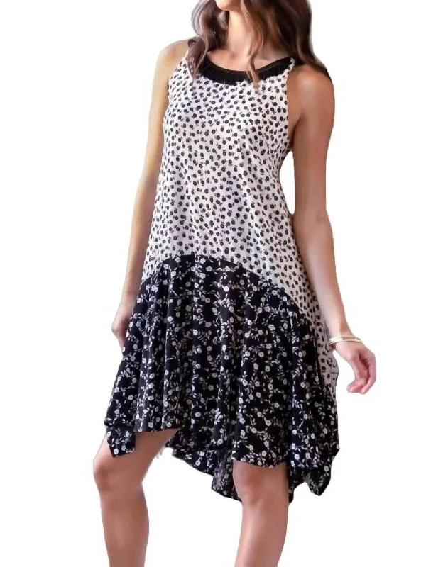 Big Discounts Claire Dress In Black/white Floral