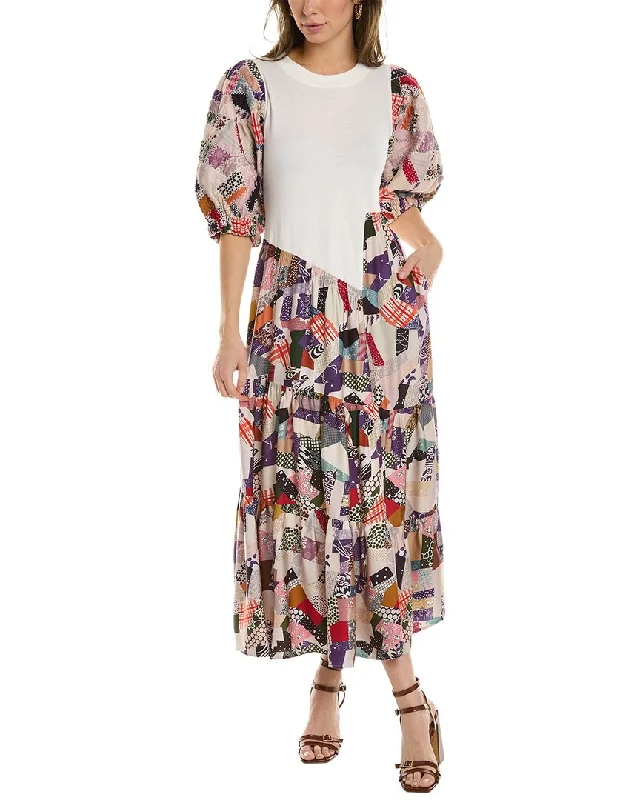 Flash Sale SEA NY Harlow Combo Maxi Dress