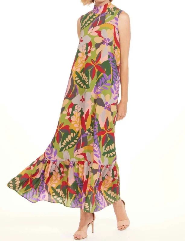 Early Access Terry Dress In Jungle Safari