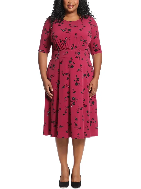 Special Promotion Plus Womens Jersey Ruched Maxi Dress