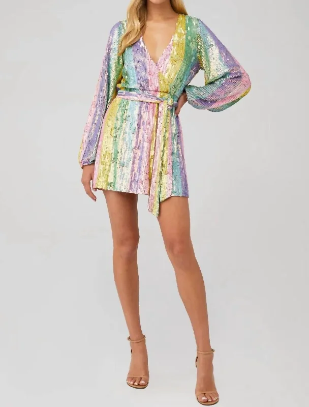 One-DAY Sale Wear Me Out Dress In Rainbow