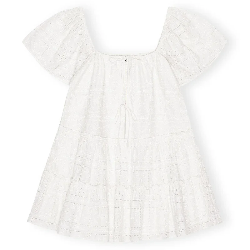Year-End Sale Light Broderie Anglaise Layer Dress