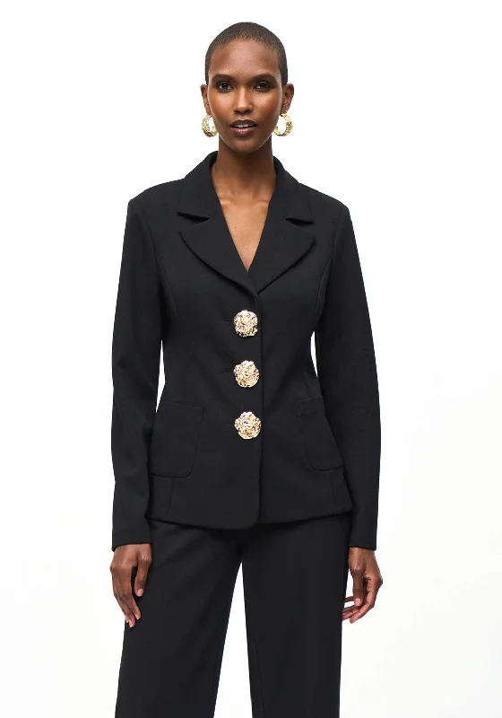 Mega Sale Joseph Ribkoff Notched Collar Blazer, Black