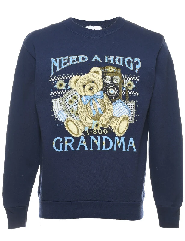 Price Reduction Grandma Printed Sweatshirt - M