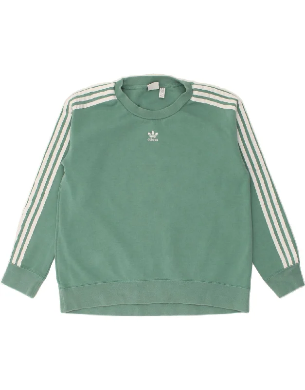 Stock Up and Save ADIDAS Womens Oversized Sweatshirt Jumper UK 8 Small  Green