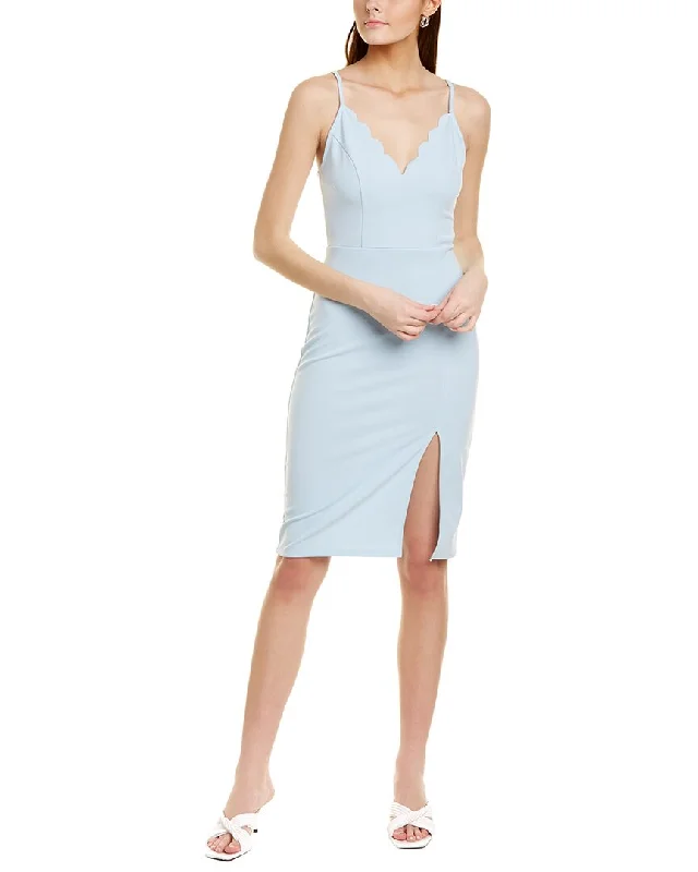 Amazing Deals Socialite Scallop Midi Dress