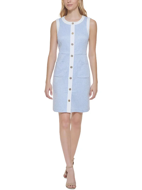 Today’s Special Womens Embellished Mini Sheath Dress