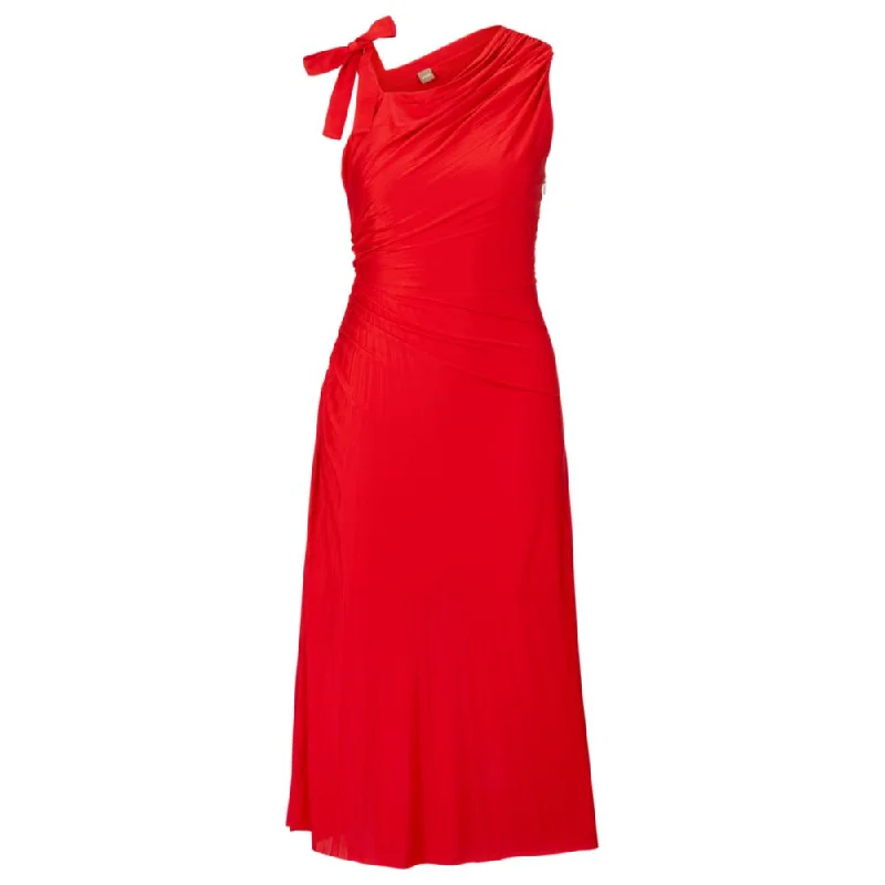 Price Smash Pliss dress with tie shoulder