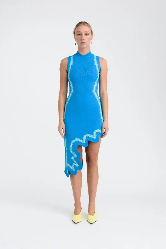 Limited Quantity MIA SIGNATURE WAVY DRESS