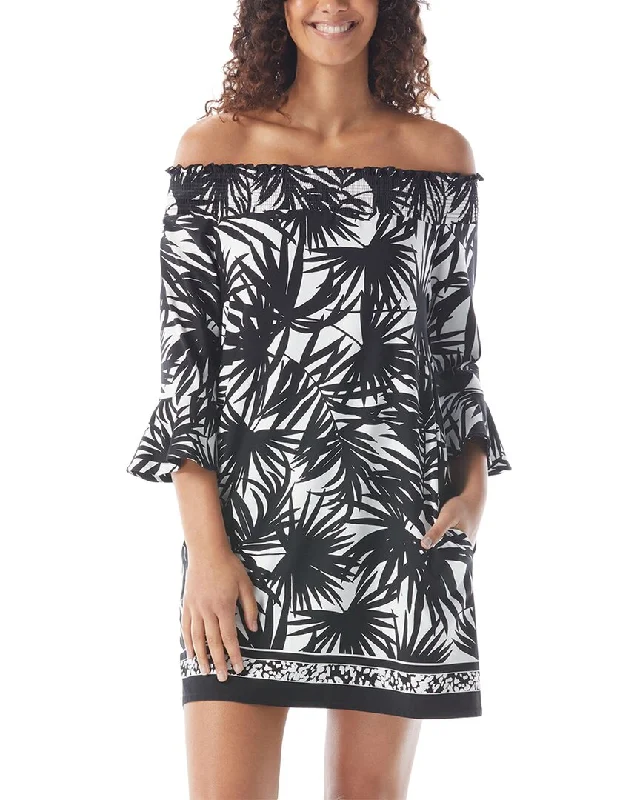 Super Deal Beach House Smocked Off The Shoulder Dress