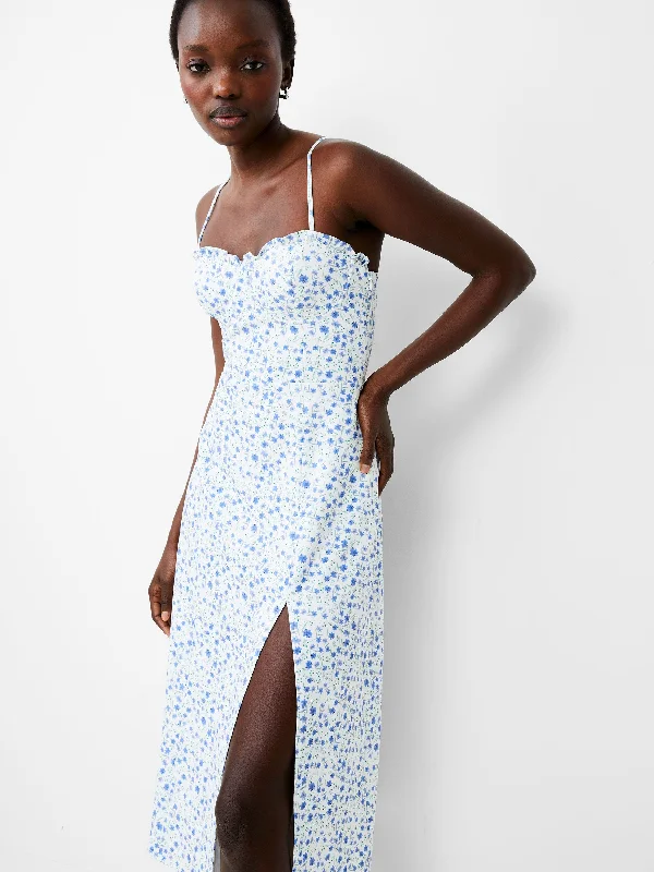 New Markdowns Camille Echo Crepe Strappy Dress