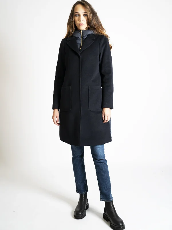 Midnight Madness Parka Due in Doppio Tessuto Blu